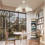 Потолочная люстра на штанге Arte Milano AM346410 346410/6 WT+G (220V)