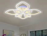 Потолочная люстра Ambrella Acrylica FA8844 (регулировка яркости, LED, 220V, пульт управления, цветы)