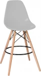 Стул барный DSW BAR (ножки светлый бук, цвет сиденья светло-серый (GR-01))