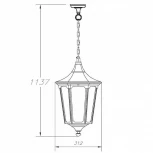 Уличный светильник подвесной Oasis Light 79705L Bl (220V, на цепи, IP44)