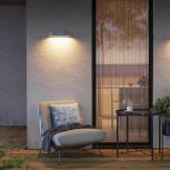 Настенный светильник светодиодный уличный SP-BULFIN-WALL-L365-10W Warm3000 (WH, 120 deg, 230V) (Arlight, IP65 Бетон) 058131