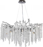 Подвесная люстра MW-Light Лайма 467013510 (220V, хрусталь, на тросе, ветки)