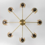 Потолочная люстра на штанге Eurosvet Grino 70139/8 латунь (220V)