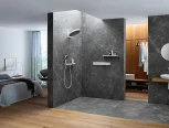 Шланговое подключение Hansgrohe Rainfinity Porter 500 26843700 с полкой и держателем