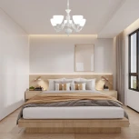 Подвесная люстра Arte Milano AM342837 342837/5 WT+SL (220V, на цепи)