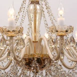 Подвесная люстра Favourite Brendy 1738-12P (220V, хрусталь, на цепи, подсвечник, свеча)