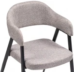Стул Woodville на металлокаркасе Twin gray / black 15412