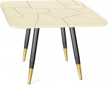 Стол SHT-TU14/TТ 83/83 бежевый/чёрный муар/золото Sheffilton SHT-TU14 5071775702