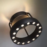 Светильник подвесной светодиодный Novotech Turn 359398 LED 12W вниз/5W вверх 220V 1360Лм 3000K (кольцо)