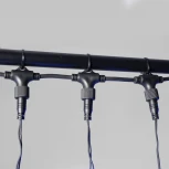 Гирлянда Занавес 2 x 2 м синий 220В, 400 LED, провод черный каучук 2,3мм, IP65 Laitcom ECO402-1-2B