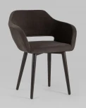 Стул с подлокотниками Stool Group Саймон велюр темно-коричневый УТ000025163