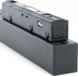 Трековый светодиодный светильник низковольтный 24W 48V черный Feron MGN302 41942