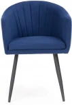 Стул Woodville на металлокаркасе Валета темно-синий / черный 504203