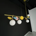 Подвесной светильник на штанге Matisse Long Multicolor ImperiumLoft Matisse-Long01 (203516-23) (220V, на тросе, шар)