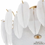 Потолочная люстра на штанге Arte Milano Rim 315009/D600 BS (220V, перо)