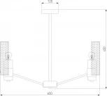 Потолочная люстра на штанге Eurosvet Grino 70139/6 никель (220V)