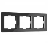 Рамка на 3 поста Acrylic (черный) Werkel W0032708 (a059318)