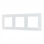 Рамка стеклянная FRM-GLARE-GS-3-WH (Arlight) 043799