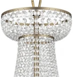 Подвесная большая люстра Osgona Classic 700511 (220V, хрусталь, на цепи, подсвечник, свеча)