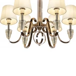 Подвесная люстра iLamp Alesti P2424-6 Nickel (220V, на цепи)