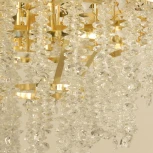 Подвесная люстра хрустальная Reluce 08301-0.4-08 G (220V, на цепи)