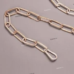 Цепь для люстры с двумя карабинами Eurosvet, белый с золотом