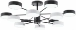 Потолочная люстра светодиодная на штанге Arte Milano Ferrara 250906/12B Bk/Wh (220V, круглые)
