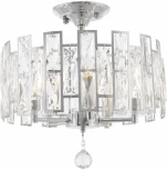 Потолочная люстра хрустальная на штанге Arte Milano Sorrento-4209 374209/5/80/380 CR (220V)