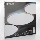 Потолочнвый светильник RGB круглый светодиодный Citilux Norma CL749601 (220V, пульт управления, круглые, IP40)