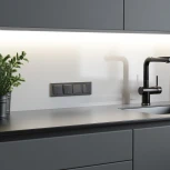 Перекрестный выключатель двухклавишный (графит матовый) Werkel W1123064 (a064032)