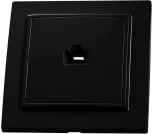 Розетка Ethernet RJ-45 (черный) Stekker Эрна 39475