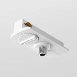 Коннектор для трека Unity белый (однофазный) Maytoni Technical TRA011-1-A-W (220V)