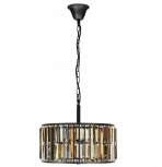 Подвесная люстра iLamp Royal 10390-5P BK (220V, хрусталь, на цепи, круглые)