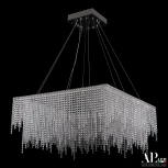 Подвесная люстра светодиодная APL LED Sicilia SH04.86.D.Ni.4000 (220V, хрусталь, на тросе)