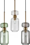 Подвесной светильник Escada Подвесной светильник Escada Gloss 1141/3S CL/GN/SM 3x60 E14, металл/стекло, античная медь (220V, на проводе)