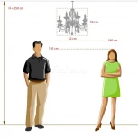 Подвесная люстра DeMarkt Аврора 371014208