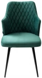 Стул HERMAN 360 град. ЗЕЛЕНЫЙ #19, велюр / черный каркас M-City 461MC04748
