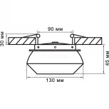 Встраиваемый точечный светильник Lightstar Orbe 051209 (LED, 220V)