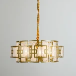 Подвесная люстра Arte Lamp Blake A4087SP-6SG (220V, на цепи, круглые)