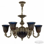 Подвесная люстра Bohemia 7120 71203P/6/175 GB P2 U Amber-Blue/H-1K