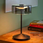 Интерьерная настольная лампа светодиодная с аккумулятором Ubiqua Crystal 332109 (регулировка яркости, сенсорный выключатель, IP54)