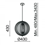 Подвесной светильник Maytoni Roots MOD197PL-01W (220V, на проводе)
