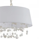 Подвесная люстра с керамическими подвесками (13029/6P White) Indigo Tenerezza V000558 (220V, на цепи)