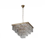 Подвесная люстра каскадная Loft IT Prism Clear 10019/600S (220V, хрусталь, на цепи)