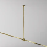 Крепление потолочное Long 700мм с прямым коннектором питания Flarity латунь Maytoni Accessories for tracks Flarity TRA159С-IPC1-BS (24V)