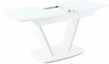 Стол Дрезден, Белый/Белый матовый шагрень, Аврора