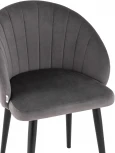 Стул с подлокотниками Stool Group Брюссель велюр тёмно-серый УТ000035990