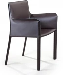 Стул с подлокотниками Barrie, кожа коричневый Top Concept BARRIE 2000000000114