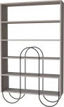 Стеллаж прямой NORFOLK BOOKCASE LEVE (ЛДСП,Металл/Черный,Бежевый) арт.LEV00664