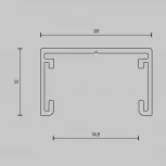 Шинопровод магнитный  2м накладной Basity, черный Maytoni Busbar trunkings Basity TRX172-112B